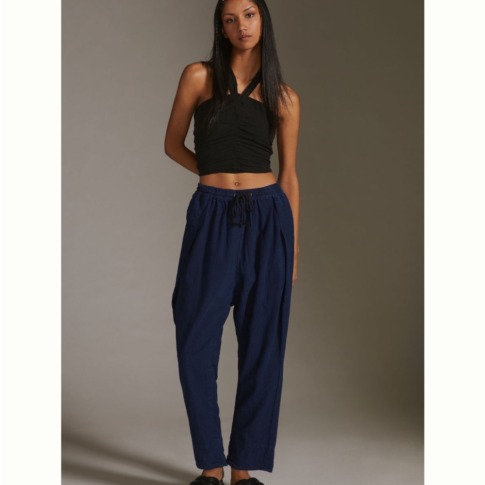 ✨ Anthropologie Drapey Harem Pants Sz S - Picture 2 of 7